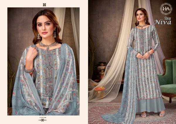 Harshit Niva Jam Cotton Designer Dress Material Collection